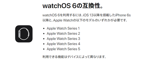 watchOS 6.1.2 互換性