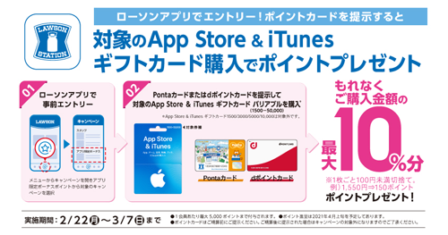 ローソン App Store & iTunes nanacoギフトプレゼントキャンペーン