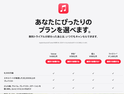 Apple Music 学生プラン 値上げ