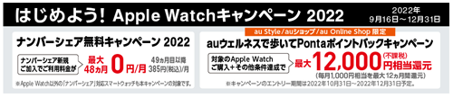 はじめよう！Apple Watchキャンペーン 2022