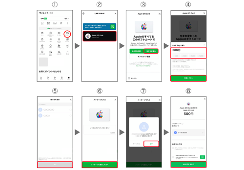 LINE Apple Gift Card 贈る