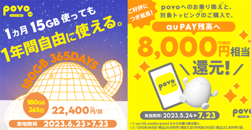 180GB（365日間）22,400円
