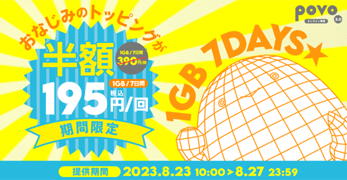 データ追加6GB(180日間)