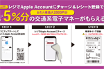 セブンイレブンのレジで「Appleアカウント」に合計5,000円以上チャージで5％分の交通系電子マネーがもらえるキャンペーンが開始 - 3/31まで