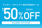 「楽天スーパーSALE」でAnkerの対象製品がクーポン利用で最大50%OFFになるセールが実施中 - 3/11 9:59まで