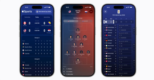アップルがiPhone向け無料アプリ「Apple Sports」の提供を開始