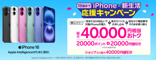 iPhone×新生活応援キャンペーン