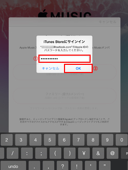 iPad/iPad miniでiTunes Storeにサインインする