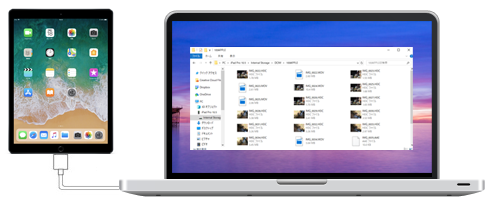 iPadとパソコンを接続する