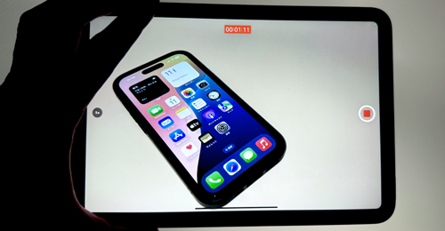 iPadのカメラで動画撮影時にライトを常時点灯する方法