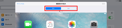 iPad Proで画面表示を拡大する