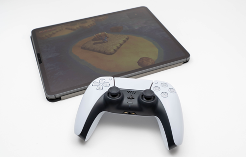 iPadのゲームアプリでPS5コントローラーを使用する