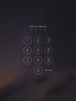 iPad/iPad miniでパスワードを入力する
