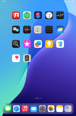 iPadでアプリのアイコンを大きく表示する