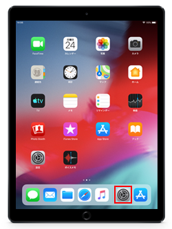 iPadで設定アプリを起動する
