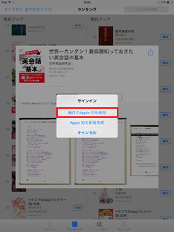 既存のApple IDを使用