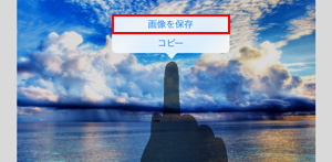iPad/iPad miniのSafariでWeb上の画像を保存する