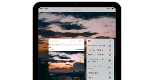 iPadのSafariで表示しているWeb画像をダウンロード保存する
