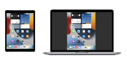 画面ミラーリングでiPadの画面をMacに映す
