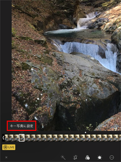 iPadで「Live Photos」のキー写真を設定する