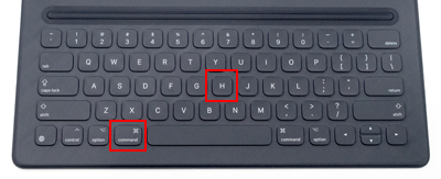 Magic Keyboard/Smart Keyboardでホームに戻るショートカット