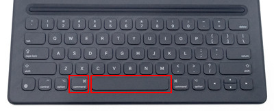 Magic Keyboard/Smart Keyboardで検索画面を開くショートカット