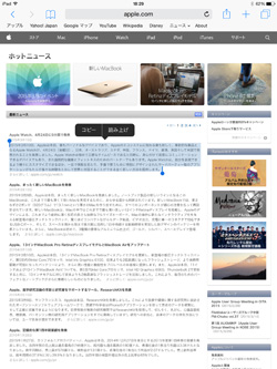 iPad/iPad miniでテキストの読み上げを再開する