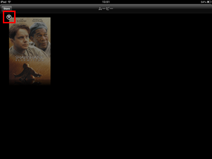 iPad/iPad miniのビデオアプリで削除アイコンをタップする
