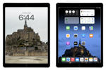 iPadのホーム/ロック画面で別々の壁紙(画像)を設定する