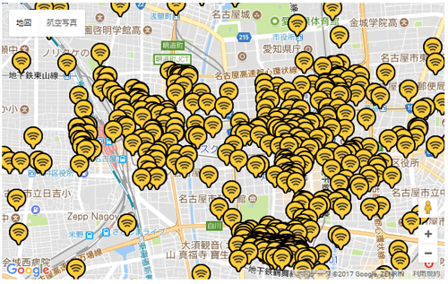 NAGOYA Free Wi-Fi スポット