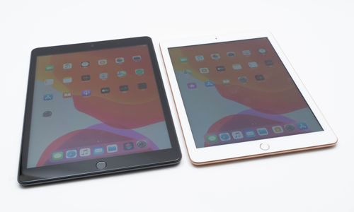 iPad(第7世代)とiPad(第6世代)の画面比較