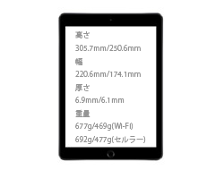 12.9/10.5インチiPad Proの重量比較