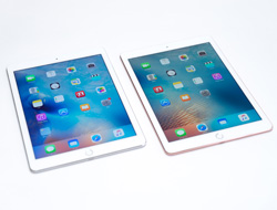 iPad Air 2と9.7インチiPad Pro 前面