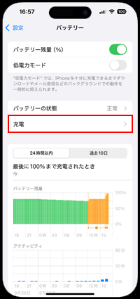 iPhoneの充電を80%で止める