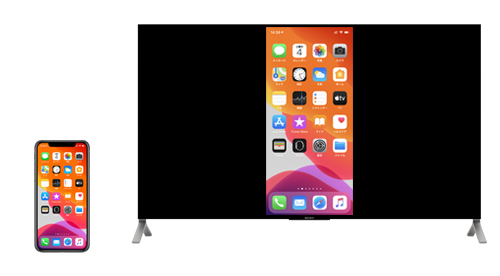 iPhoneからBRAVIA(ブラビア)に画面ミラーリングする