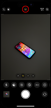 iPhoneのカメラでフラッシュを強制オフに設定する