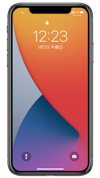 iPhoneでロック画面を表示する