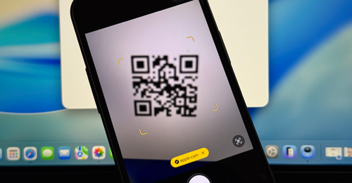iPhoneのカメラで「QRコード」を読み取る