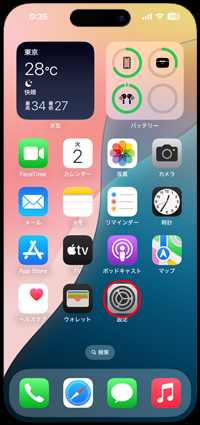 設定からiPhoneを探すを無効にする