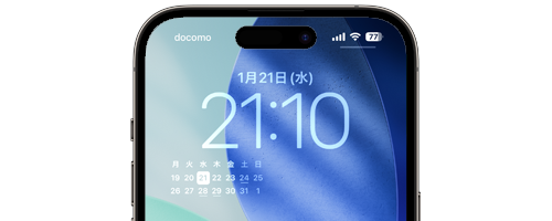 「minical」アプリでiPhoneのロック画面にカレンダー(2週間カレンダー)を表示する