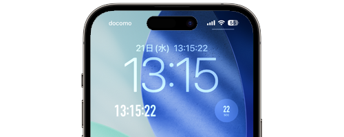 「Flip Clock」アプリでiPhoneのロック画面に秒数を表示する