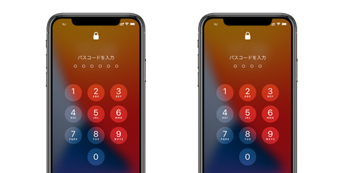 iPhoneで4ケタのパスコードを設定する