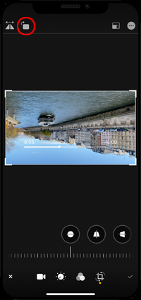 iPhoneで動画を回転する