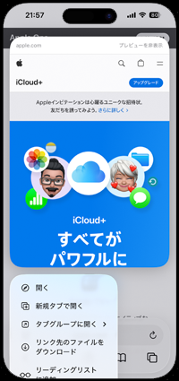 Safariでプレビューからリンク先のWebページが表示されない