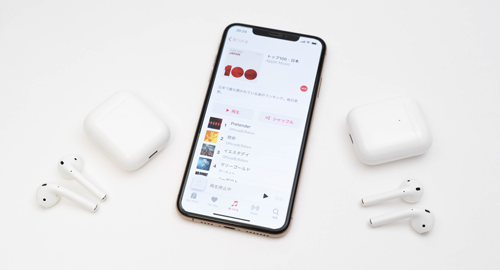 iPhoneとAirPodsでオーディオ共有する