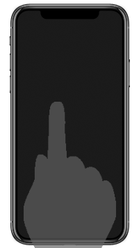 iPhone Xの画面をタップしてスリープ解除する