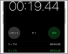 iPhoneのストップウォッチでタイムを計測する