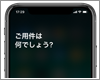 iPhone XでSiriを起動する