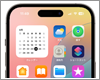 iPhoneのホーム画面に月表示のカレンダーを追加する
