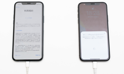 iPhoneのデータ転送で利用規約を確認して同意する